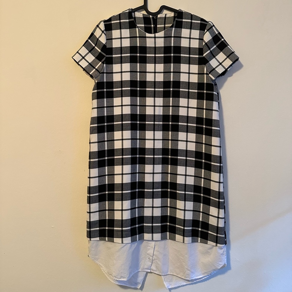 Zara Trafaluc Collection Dress with Black/White Checks - Size S